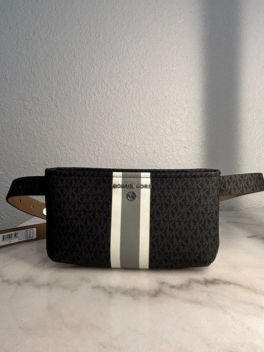Michael Kors stripe adjustable belt bag fanny