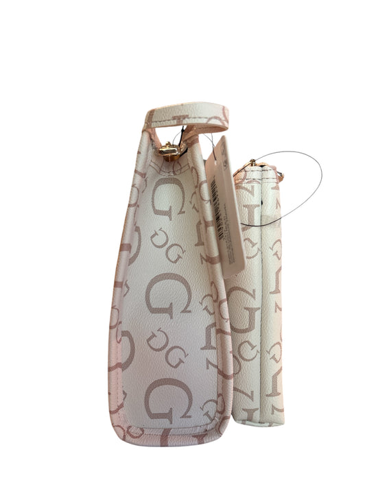 SETS DE 2 COSMETIQUERA MARCA GUESS COLOR BEIS CON CAFÉ