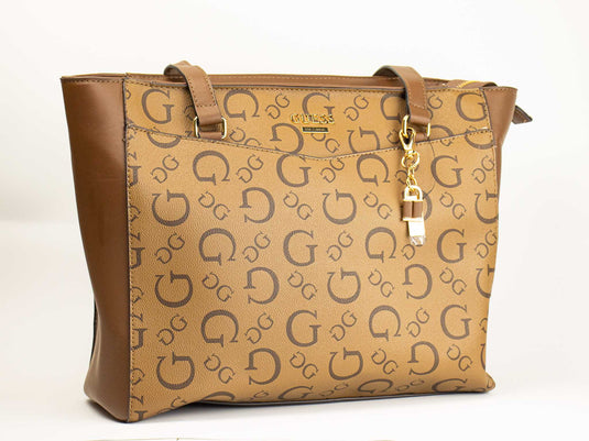 Bolsa Guess Grande Café Mostaza